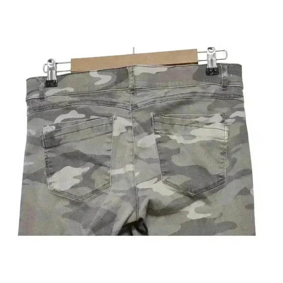 Democracy Ab Technology Jeans Size 8 Tapered Ankle Camo Stretch Elastic Waist - Picture 8 of 11